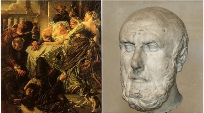 Cendekiawan Yunani Kuno Chrysippus diduga tewas gara-gara tertawa (Wikipedia)