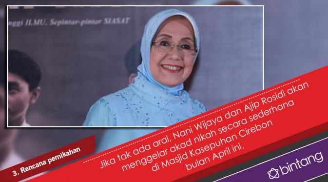 Ajip Rosidi dan Nani Wijaya, Kakek Nenek Jadi Manten. (Foto: Deki Prayoga, Desain: Nurman Abdul Hakim/Bintang.com)