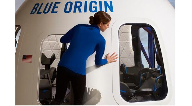 Kapsul Blue Origin untuk wisata manusia ke luar angkasa (Sumber: CNET)