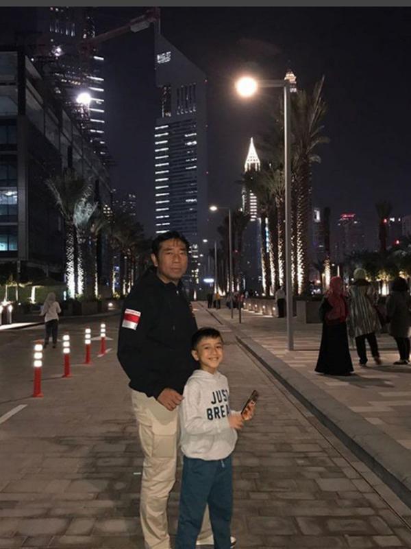 Nabil Musyaffa bersama Haji Lulung. (Instagram)