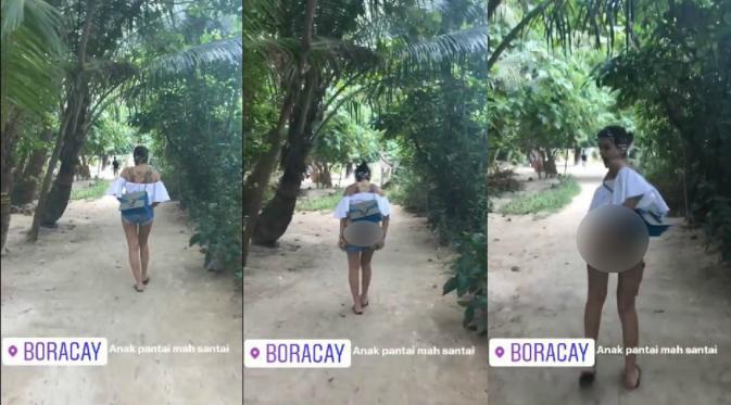 Nikita Mirzani mengunjungi Pulau Boracay, Filipina [foto: instagram/nikitamirzanimawardi_17]