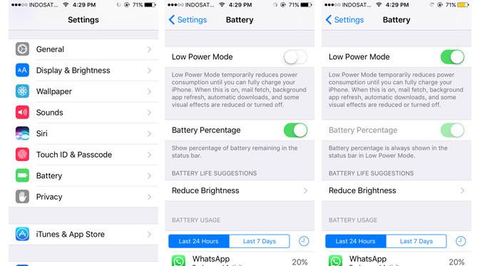 Low Power Mode bisa jadi penyelamat saat baterai iPhone masuk tahap kritis. Liputan6.com/ Yuslianson
