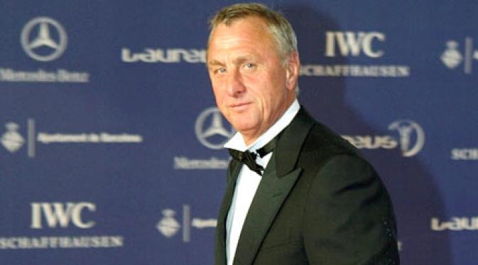 Johan Cruyff, lini belakangan timnas Belanda terlalu keropos. (AFP/Cesar Rangel)