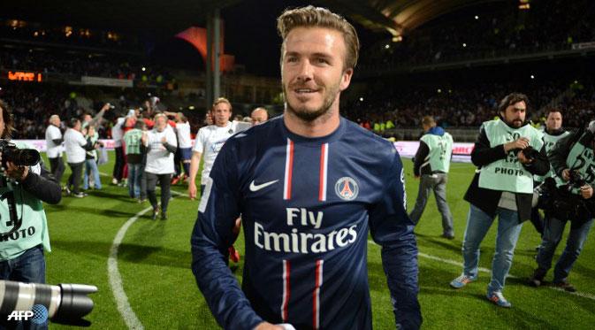 Laga terakhir David Beckham sebagai pesepak bola. (AFP)
