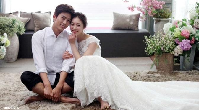 Taecyeon dan Lee Yeon-Hee dalam film Marriage Blue (2013)