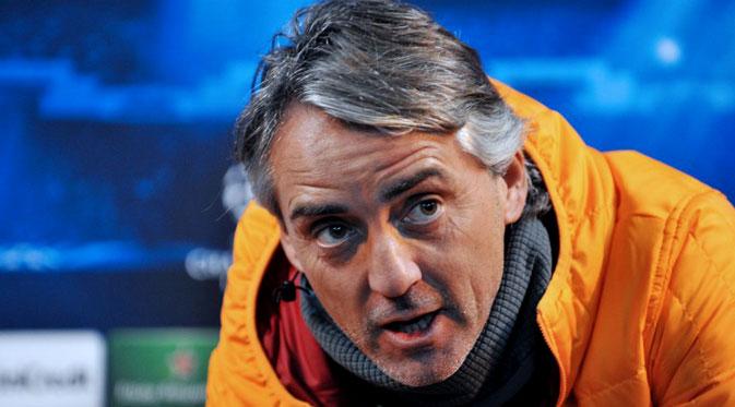 Pelatih Inter Milan Roberto Mancini