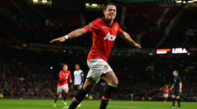 striker Manchester United Javier Hernandez