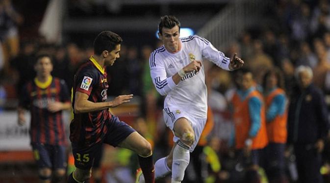 Data itu diungkapkan Marca setelah Real Madrid menumbangkan Barcelona di final Piala Raja lewat aksi individu Bale. (Foto: Daily Mail)