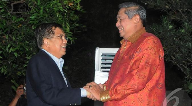 SBY dan JK. (Liputan6.com/Herman Zakharia)