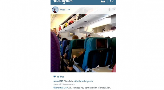 Video saat-saat terakhir MH 17 sebelum bertolak ke Kuala Lumpur (Instagram)