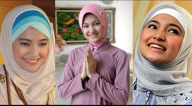 Setelah kasus video heboh itu, Marshanda memutuskan untuk mengenakan hijab. Cacapun terlihat semakin cantik (Istimewa)