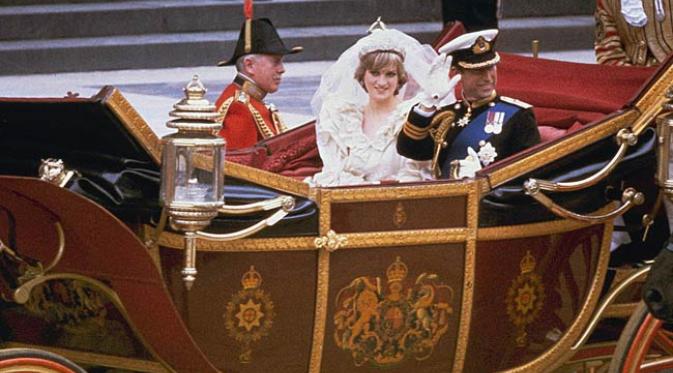 Acara pernikahan Pangeran Charles dan Putri Diana. (NDTV)