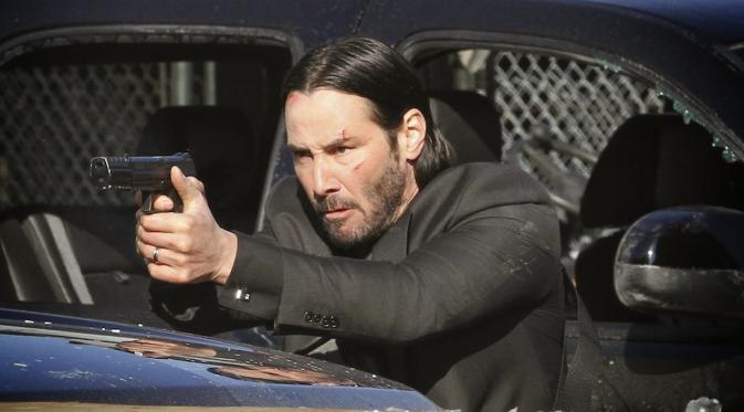 Keanu Reeves memainkan sosok John Wick yang merupakan seorang mantan pembunuh bayaran.