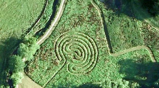 Crop Circle di Dusun Ksatria Templar (Google Image)