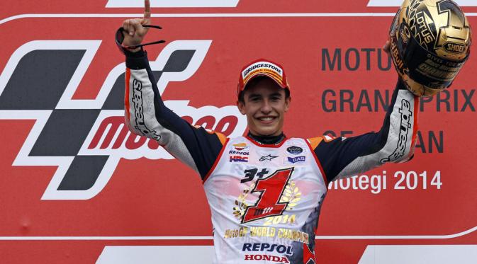 Marc Marquez Hentikan Perebutan Gelar Juara Dunia MotoGP 2014