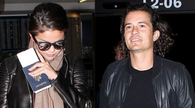 Selena Gomez dan Orlando Bloom tertangkap kamera berada bandara bersama-sama. Ingin berlibur bersama?
