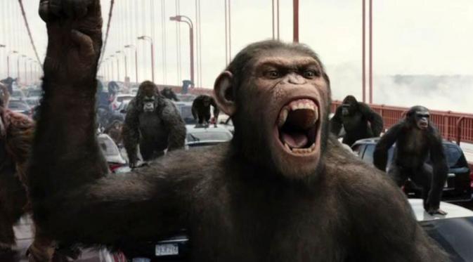 Film Planet of the Apes yang dibintangi Andy Serkis.