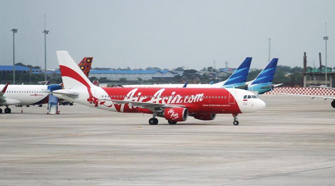 Pesawat Air Asia (Liputan6.com/Faizal Fanani)