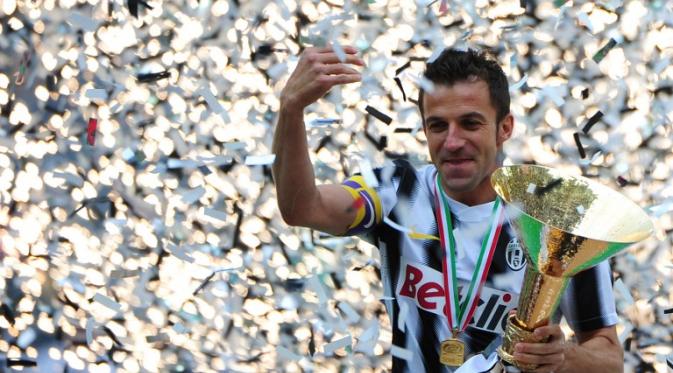 Alessandro Del Piero salah satu legenda Juventus yang ditunggu kedatangannya dalam tur Calcio Legend. (AFP)