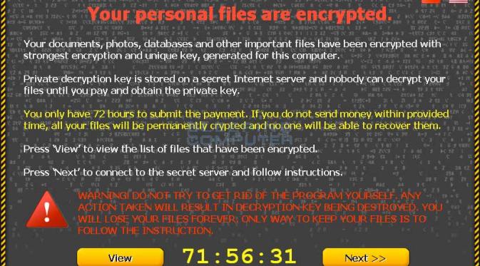 CTB Locker digunakan para hacker untuk 'menyendera' file penting korban, dan meminta tebusan uang.