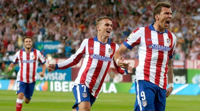 Mandzukic, Griezmann dan Koke adalah tiga pilar penting Atletico Madrid di lini depan.