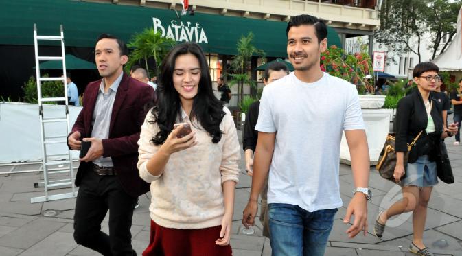 Raisa dan Chico Jericho saat berakting di film bertajuk 