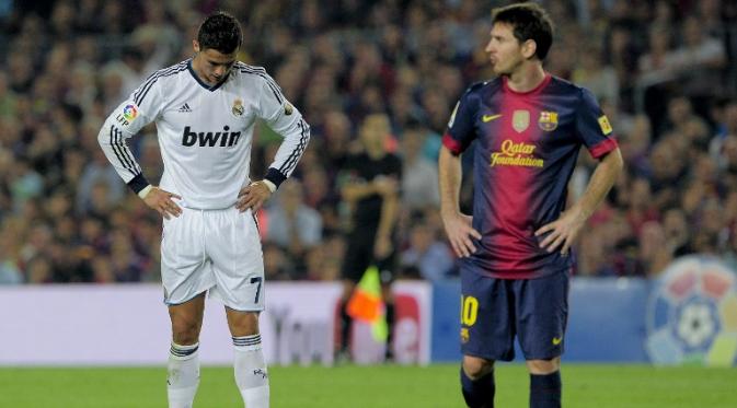 Lionel Messi dan Ronaldo di musim 2012/13