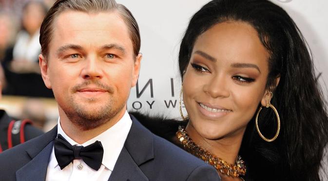 Rihanna dan Leonardo DiCaprio belakangan dikabarkan menjalin hubungan. (foto: OK Magazine)