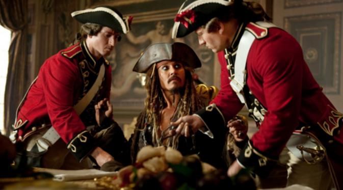 Johnny Depp di Pirates of Caribbean. Foto: Istimewa 