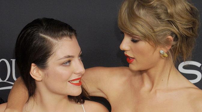 Taylor Swift dan Lorde. (foto: elle.com)