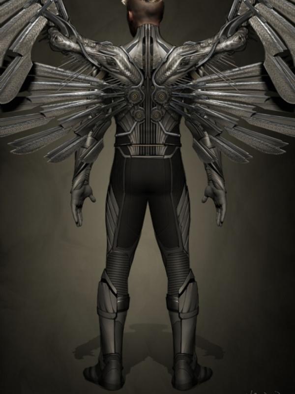 Foto tampilan manusia batu The Thing dari Fantastic Four dan Angel di film X-Men: Apocalypse telah diluncurkan.