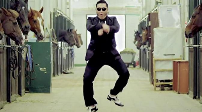 Potongan gambar dari video klip Psy - Gangnam Style