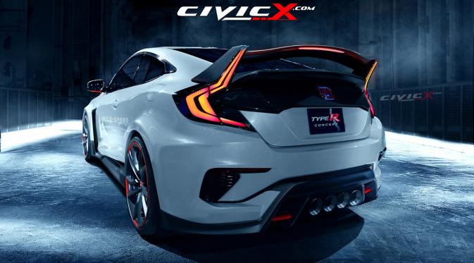 Honda Civic Type R buatan penggemar tampil dengan sangat garang (Foto: Civicx).