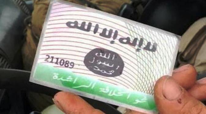 Kartu identitas ISIS (Twitter)