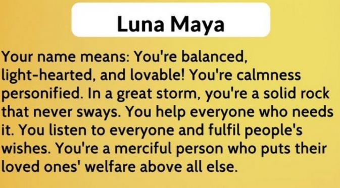 Luna Maya (Via: en.nametests.com)