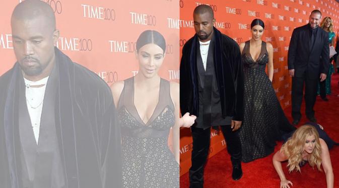 Kanye West berwajah sebal saat lihat kelakuan Amy Schumer