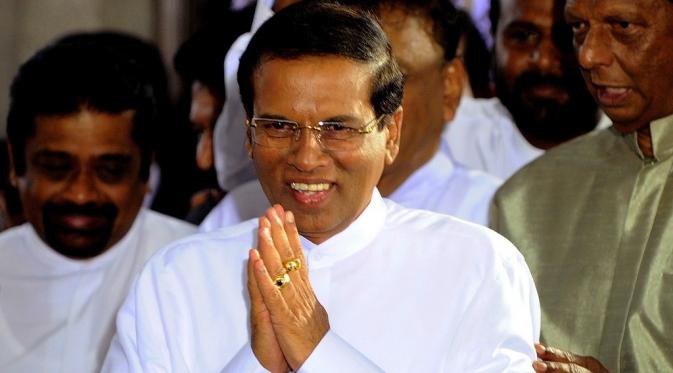 Presiden Sri Lanka Maithripala Sirisena (Via: thenational.ae)