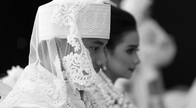 Prosesi akad nikah Hengky Kurniawan dan Sonya Fatmala. (Galih W. Satria/bintang.com)