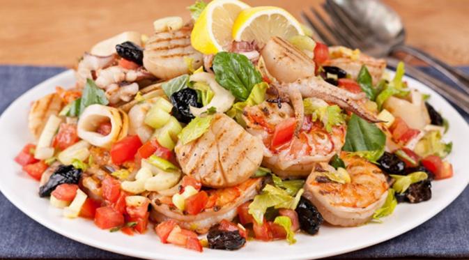 Grilled seafood salad  (Via: cbc.ca)