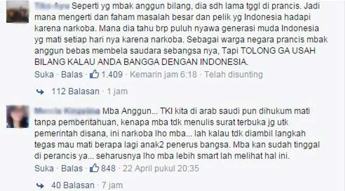 Kontroversi surat terbuka Anggun C Sasmi untuk Jokowi