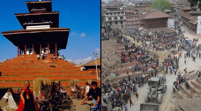 Gempa Nepal (Via: telegraph.co.uk)