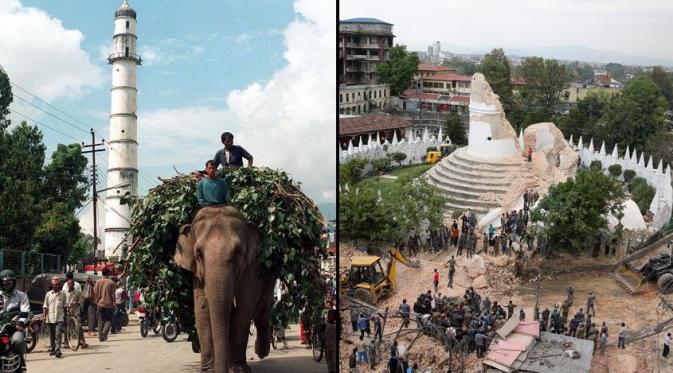 Gempa Nepal (Via: telegraph.co.uk)