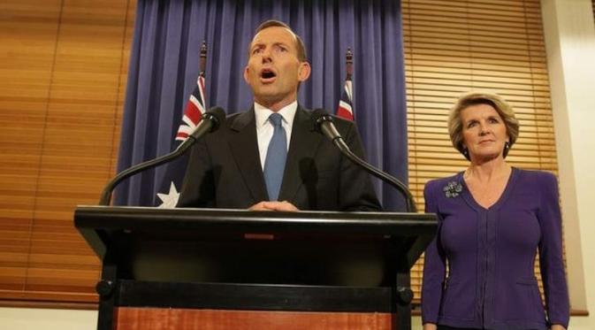 Perdana Menteri Australia Tony Abbott dan Menteri Luar Negeri Julie Bishop (Via: ozpolitic.com)