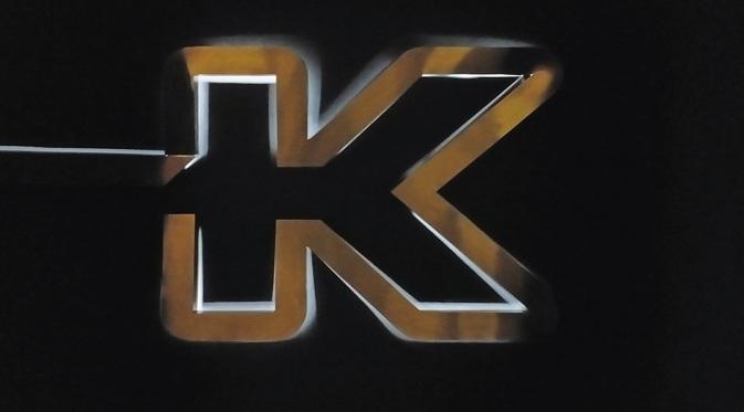 Lobby kantor Kaskus tampak depan dengan logo `K` (Jeko Iqbal Reza/Liputan6.com)