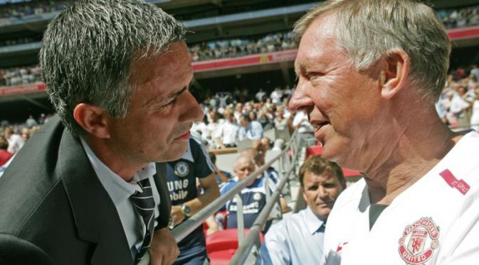 Jose Mourinho dan Sir Alex Ferguson