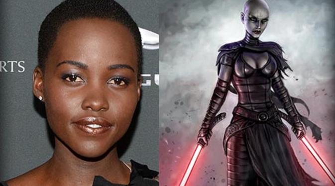 Lupita Nyong'o main di film Star Wars: The Force Awakens. Foto: moviecricket