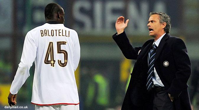 Mourinho dan Balotelli saat masih memperkuat Inter Milan.