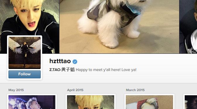 Nama Instagram Tao Exo sekarang (via instagram.com/hztttao)