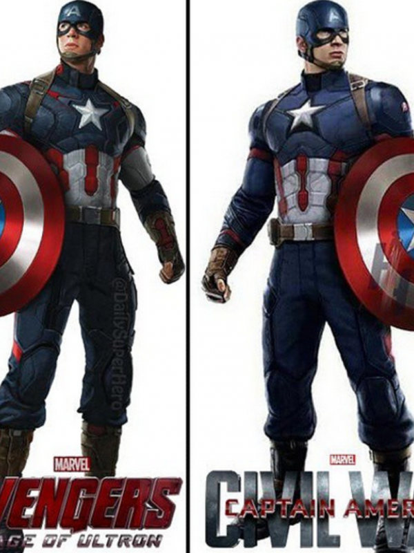 Kostum Baru Chris Evans di 'Captain America: Civil War'. Foto: Instagram 