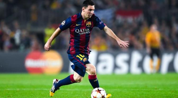 Foto Lionel Messi di ajang Liga Champions 2015